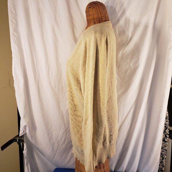 EILDON HILLS Men's Oatmeal Crew Neck Sweater - M - Picture 2 of 5